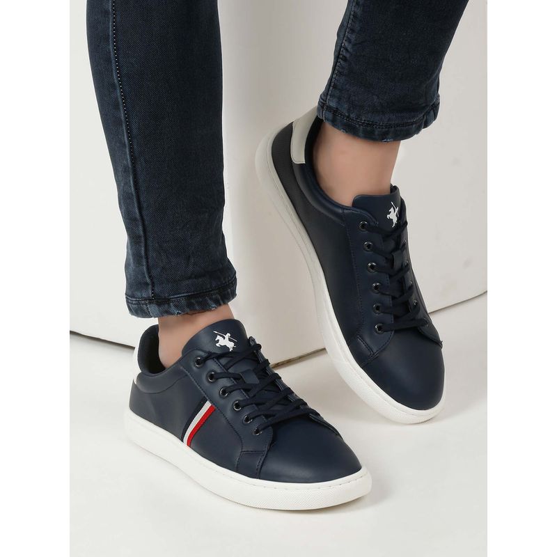 Cantabil Men Solid Navy Blue Comfortable Casual Sneakers (UK 8)