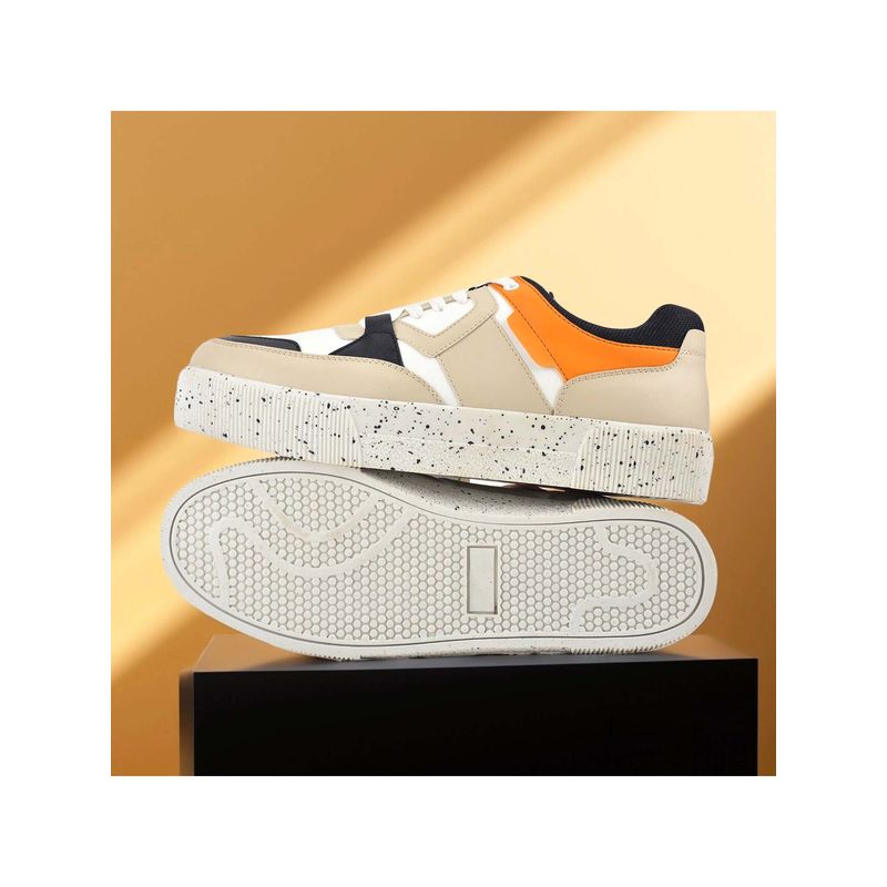 Cantabil Men Multi-Color Colorblock Lace-Up Casual Sneakers (UK 6)