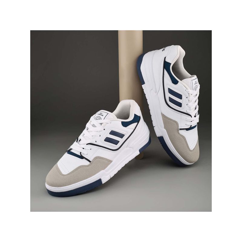 Campus REVOLT Men White & Blue Sneakers (UK 7)