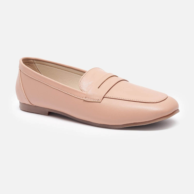 Van Heusen Women Peach Slip-On Loafers (UK 3)