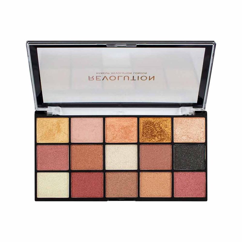 Makeup Revolution Reloaded Eyeshadow Palette 15 Smooth & Rich Shade-High Pay Off Formula - Affection