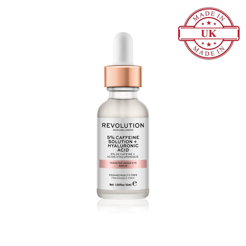 Makeup Revolution Skincare Targeted Under Eye Serum 5 Caffeine Solution Hyaluronic Acid Buy Makeup Revolution Skincare Targeted Under Eye Serum 5 Caffeine Solution Hyaluronic Acid Online At Best Price In India Nykaa