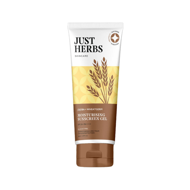 Buy Just Herbs Skincare Jojoba + Wheatgerm Moisturising Sunscreen Gel