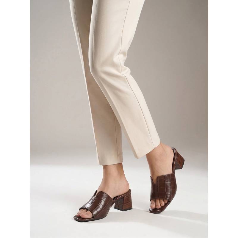 Chaal Chalan Women Brown Aroha Block Heels (EURO 36)
