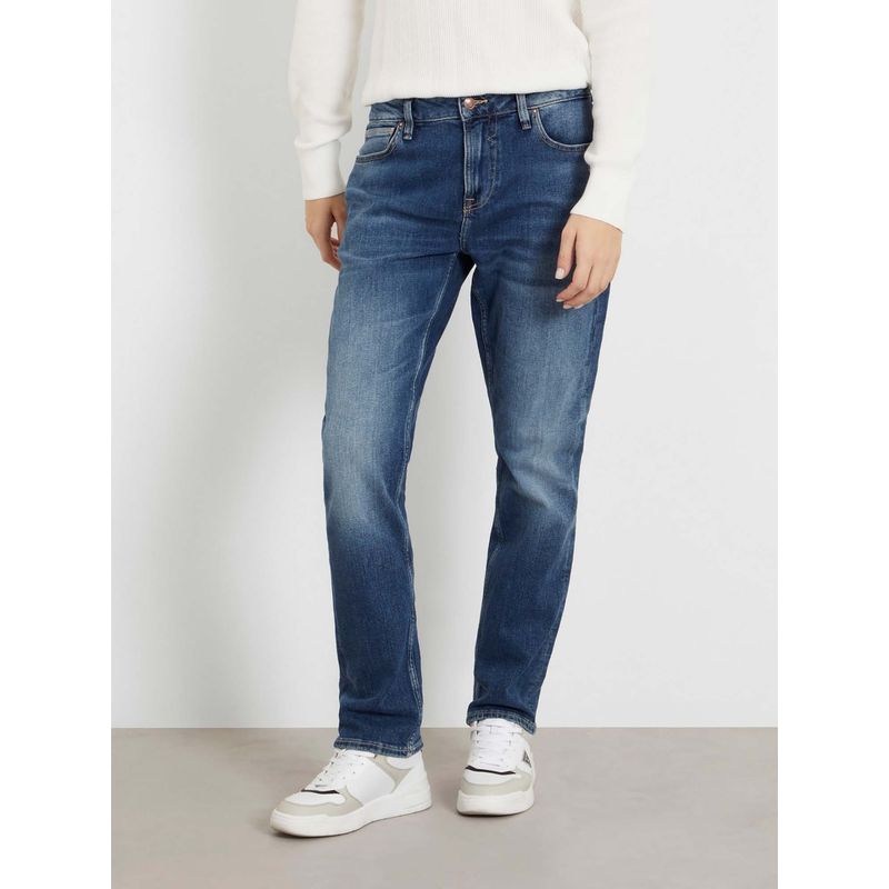 Guess Carry Mid Solid Mid Rise Denim Jeans (36)