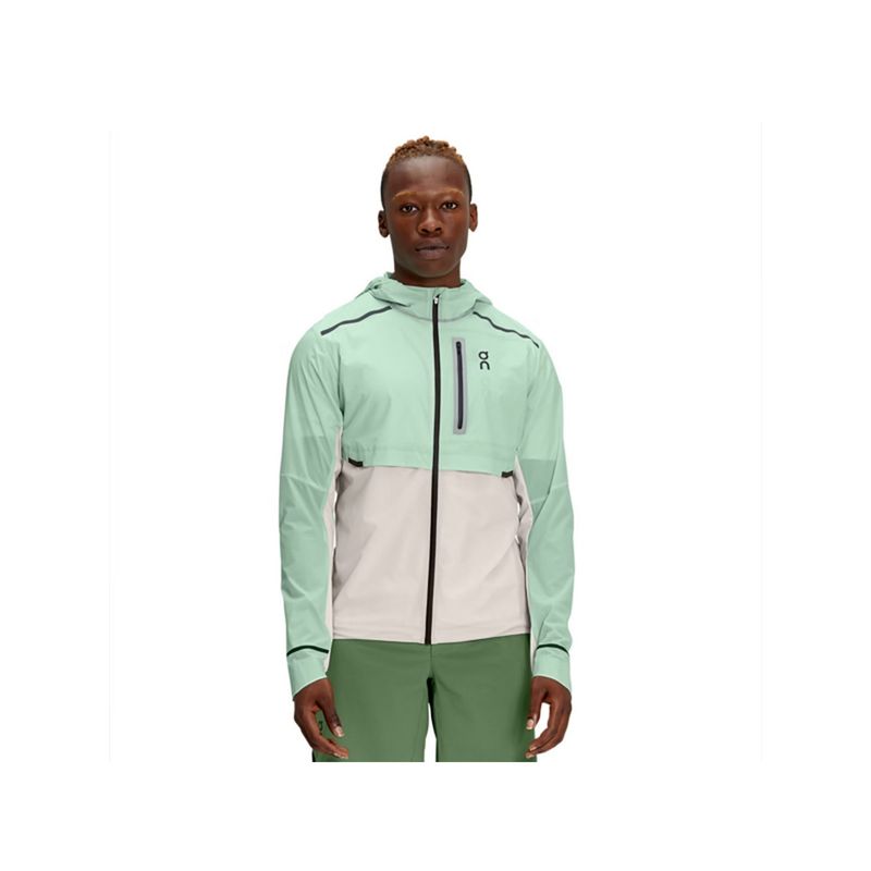 On Men Green Polyamide Hooded Jacket (2XL)