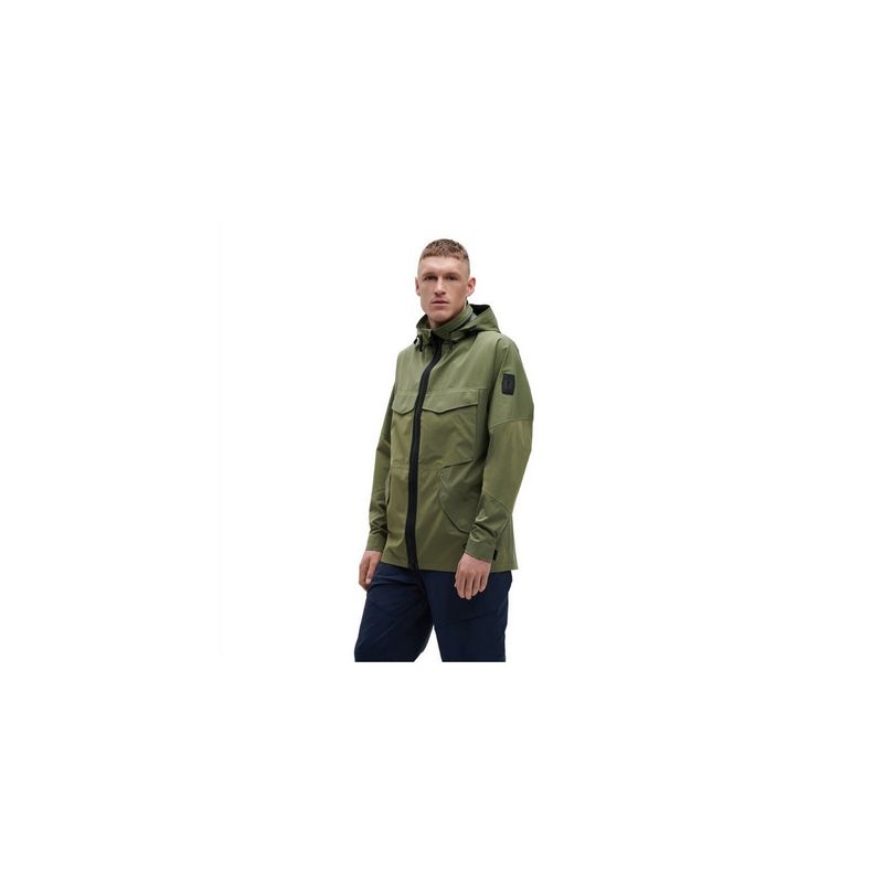 On Men Green Polyamide Hooded Jacket (XL)