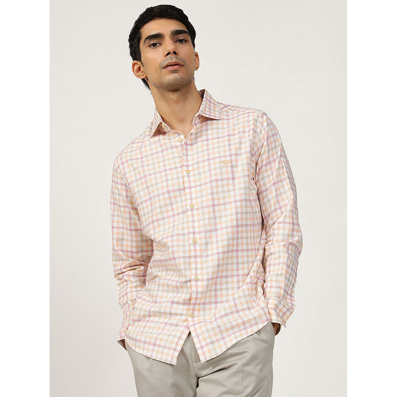 Andamen Men Cotton Linen Slim Fit Shirt (S)