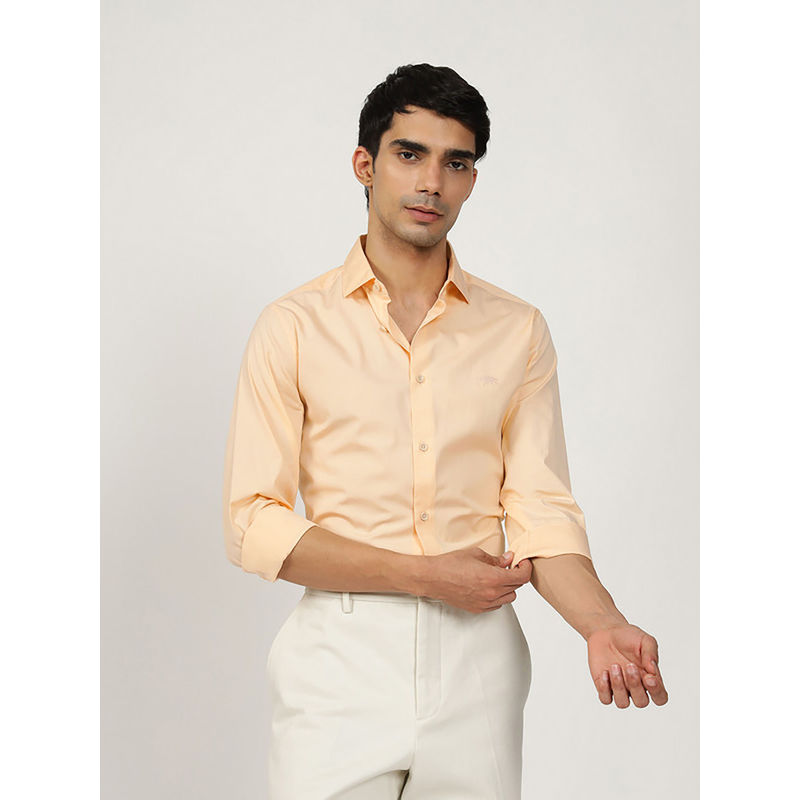 Andamen Men Woven Cotton Regular Fit Shirt (L)