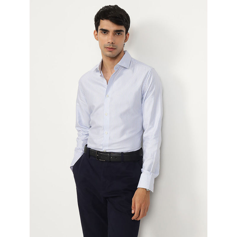 Andamen Men Cotton Tencel Slim Fit Shirt (2XL)