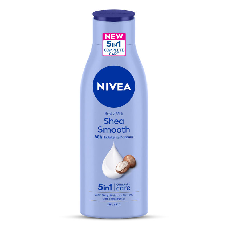 NIVEA Shea butter BODY LOTION - 5 in 1 COMPLETE CARE for 48H Moisturised Skin (Dry Skin)