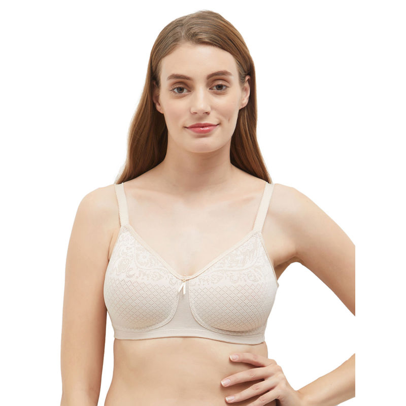 Wacoal Visual Effects Non-Padded Non-Wired Full Coverage Minimiser Everyday Comfort Bra-Beige (34D)