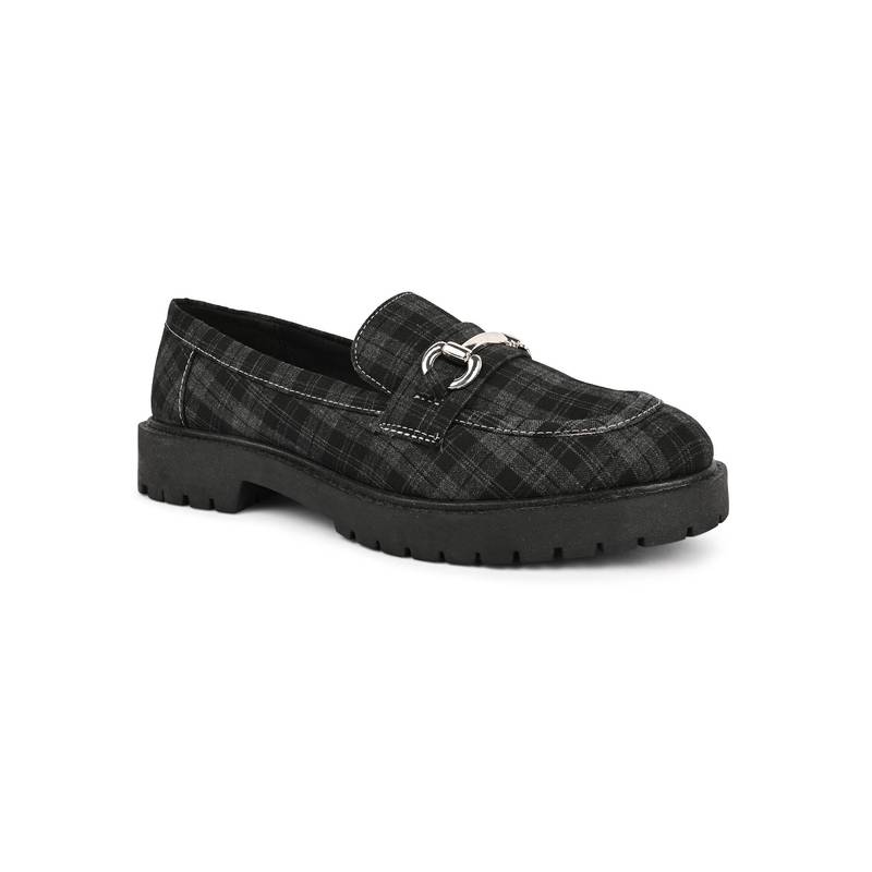 Call It Spring Womens Grey Structured Loafers (UK 2)