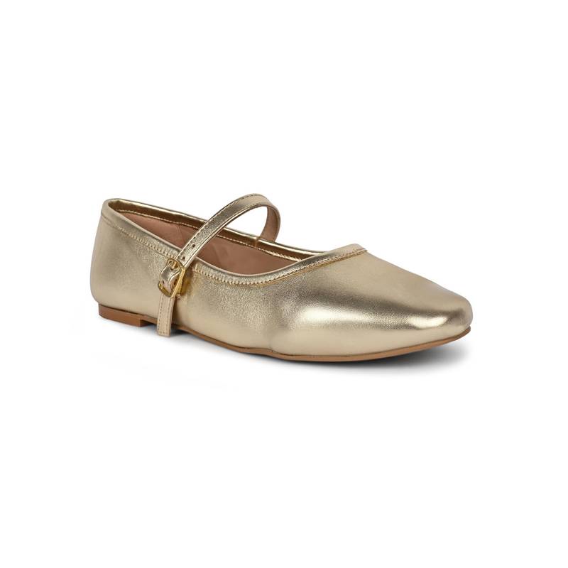 Call It Spring Womens Gold Ballerina (UK 2)