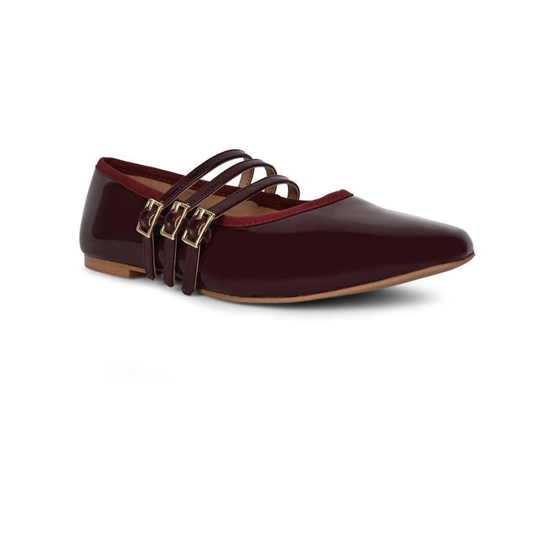 Call It Spring Womens Maroon Ballerina (UK 2)