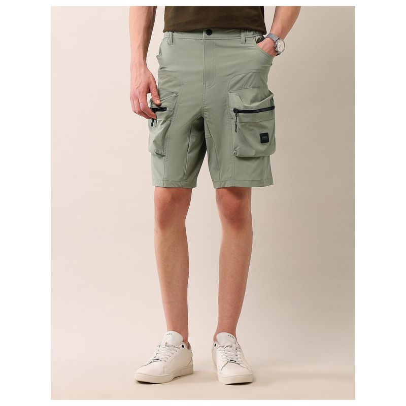 U.S. POLO ASSN. Regular Fit Solid Cargo Shorts (40)