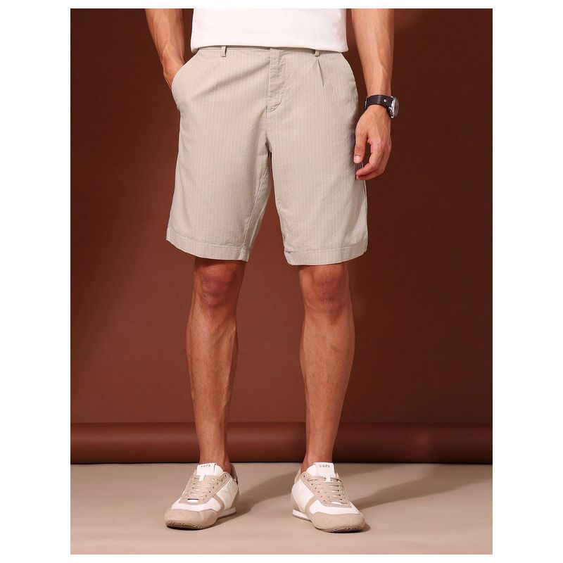 U.S. POLO ASSN. Vertical Striped Slim Fit Chino Shorts (30)