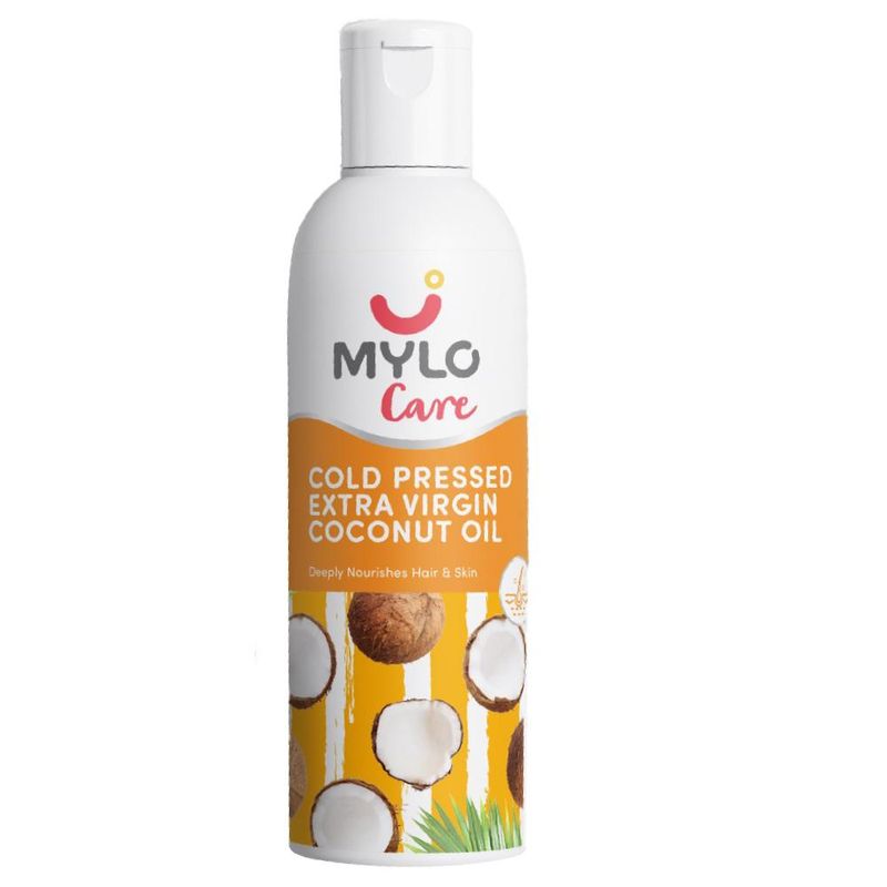 Mylo Care Cold Pressed Extra Virgin Coconut Oil For Adults And Babies, 100% Pure Coconut Oil