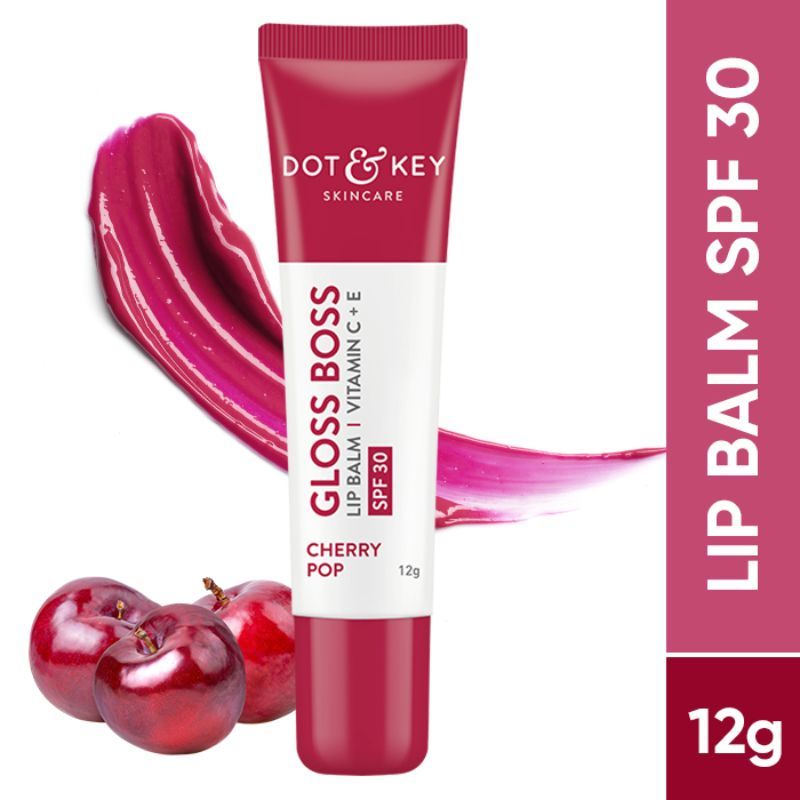 Dot & Key SPF 30 Tinted Gloss Boss Lip Balm With Vitamin C + E - Cherry Pop