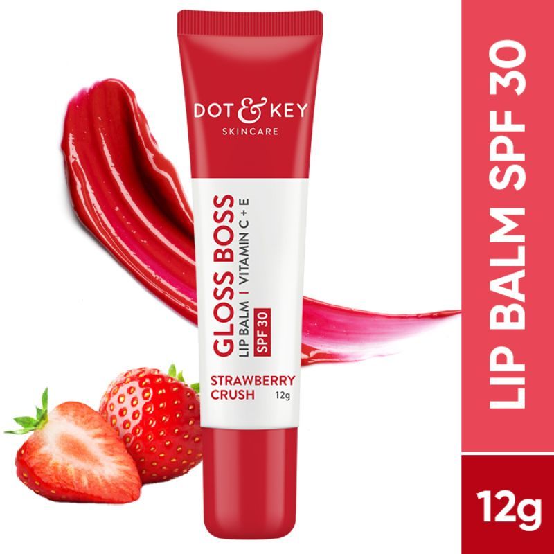 Dot & Key SPF 30 Tinted Gloss Boss Lip Balm With Vitamin C + E - Strawberry Crush