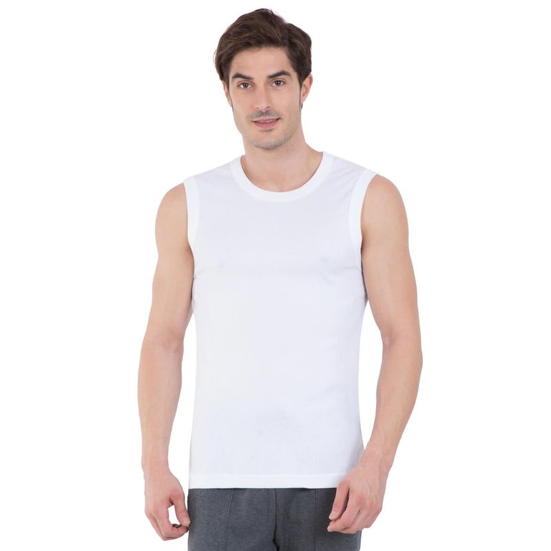 Jockey White Gym Vest - Style Number- 9930 (XL)