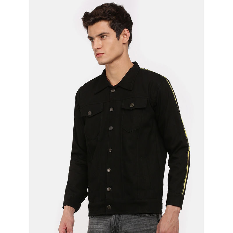 Voxati Black Men Denim Jacket (S)