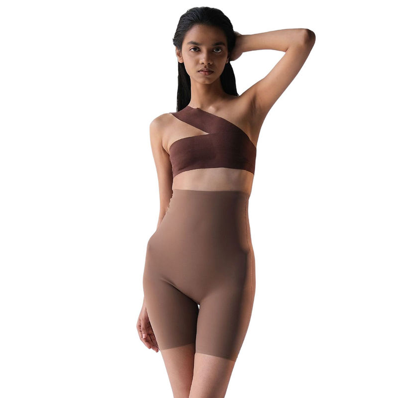 Buy ButtChique Shorty Core Brown Shapewear Thigh Sculpting, Butt-Lift &  Back Support online