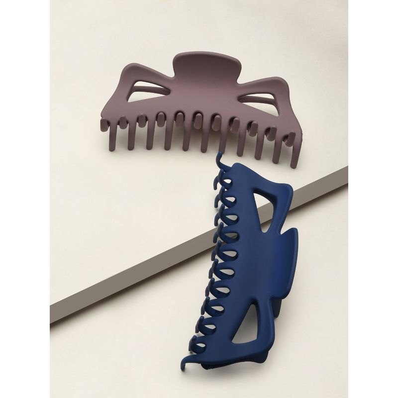 Toniq Stylish Blue Hair Claw Clips Gift Set Set Of 2 Buy Toniq