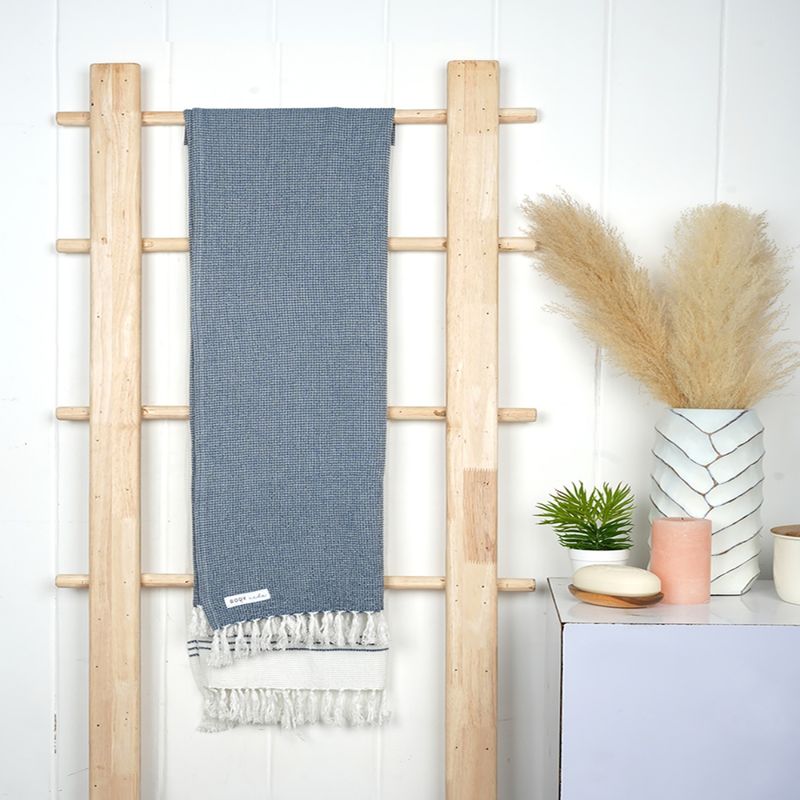 Doctor Towels Bamboo Waffle Bath Towel Denim Blue (M) Buy Doctor Towels Bamboo Waffle Bath