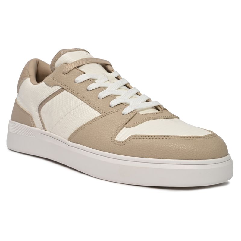 Aldo ZETHANA-IN116 Men White & Beige Sneakers (UK 6.5)