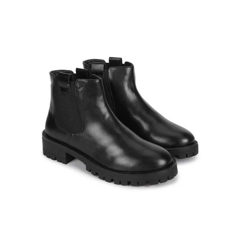 Yoho Women Black Casual Boots (UK 4)