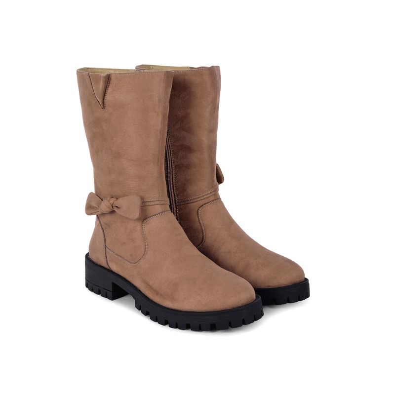 Yoho Women Beige Casual Boots (UK 3)
