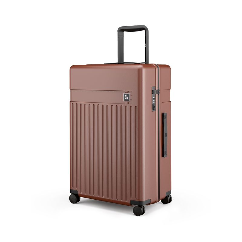 EUME Classic Polycarbonate TSA Lock Hard Trolley Bag - Cambridge Brown (L)