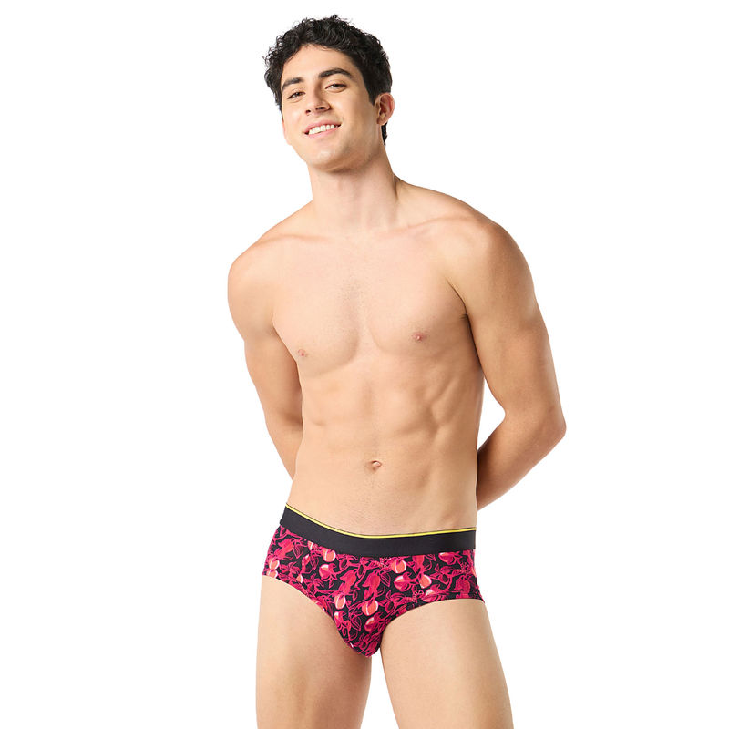 Bummer Men Printed Multi-Color Briefs Underwear Ultra Soft & Breathable (XL)
