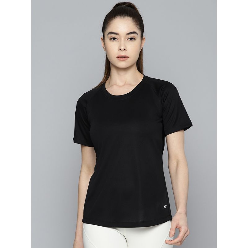 Alcis Women Solid Slim Fit T-shirt (M)