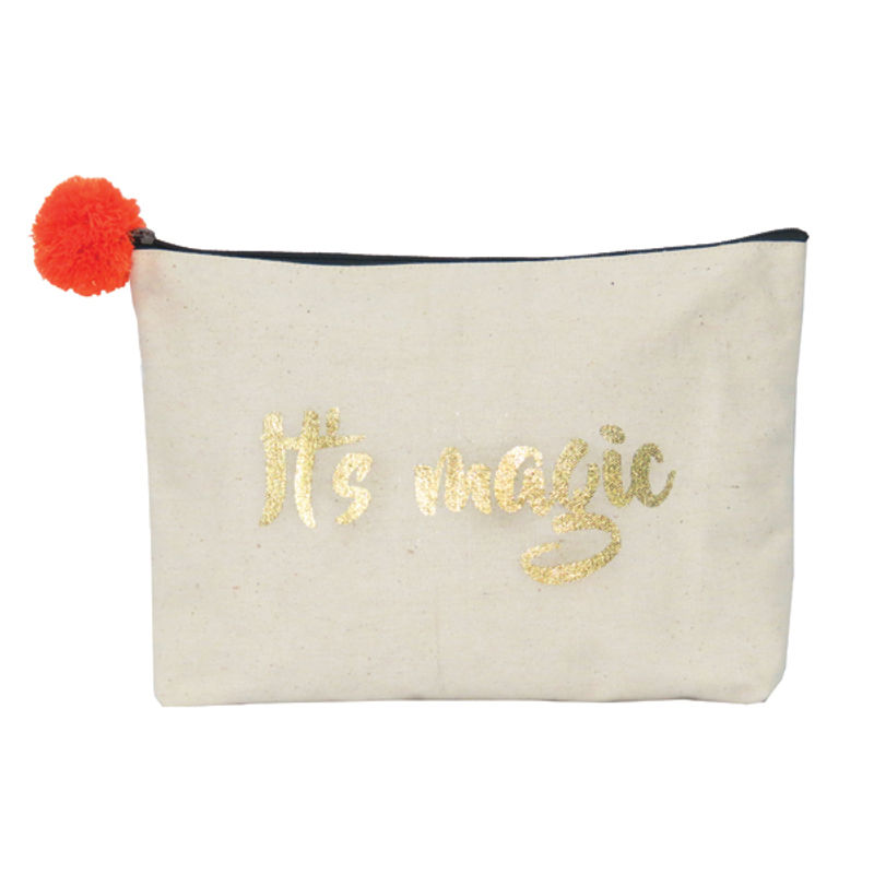 Danali Gold Foil Printed "ITS MAGIC" Utility Pouch
