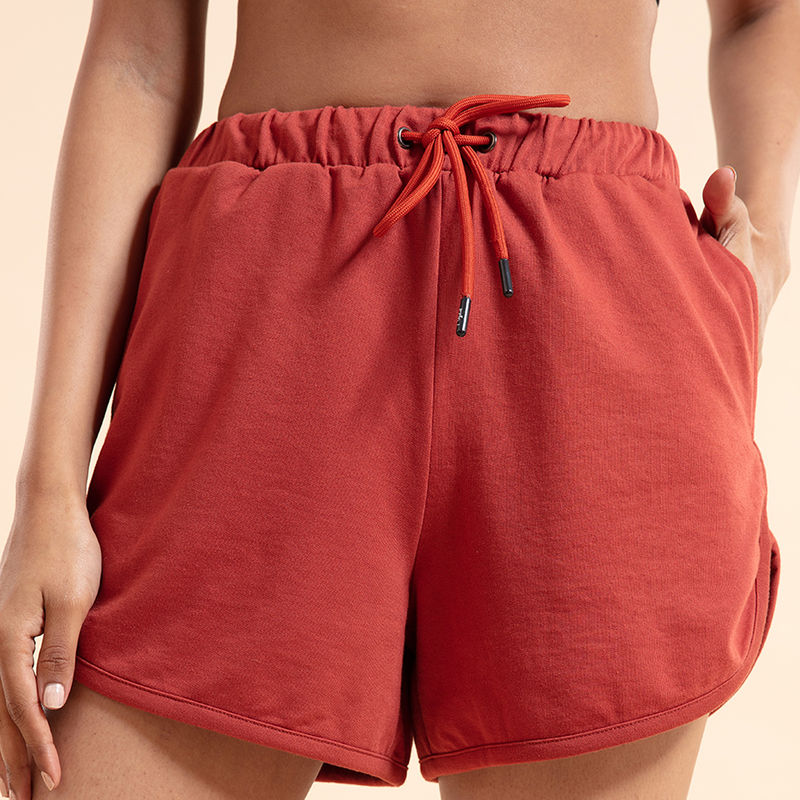 Chill- Pill Cotton Terry Shorts , Nykd All Day-NYK 039 Hot Sauce (XL)