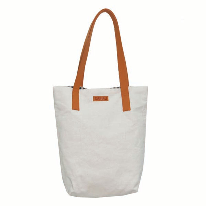 Danali Gold Foil Printed "HELLO GORGEOUS" Tote Bag With Leather Handle