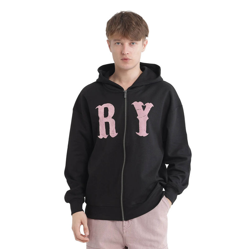 Rare Rabbit Con Black Graphic Hoodie (XS)