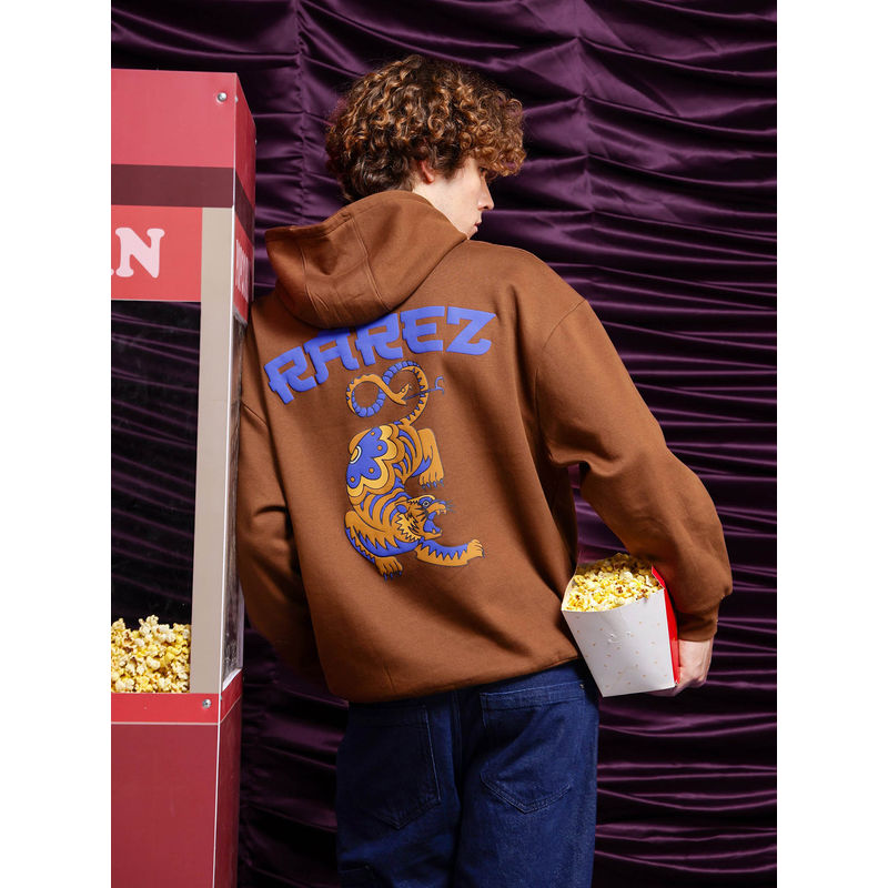 Rare Rabbit Dary Brown Puff Hoodie (S)