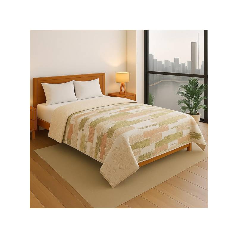 Signature Super Soft All Weather Double Bed Ac Dohar - Green (Single)
