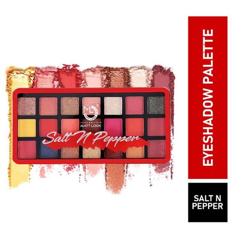 Matt look Ultra Professional Eyeshadow Palette - Salt N Pepper