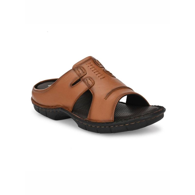 Hitz Tan Leather Casual Sandal - Uk 7