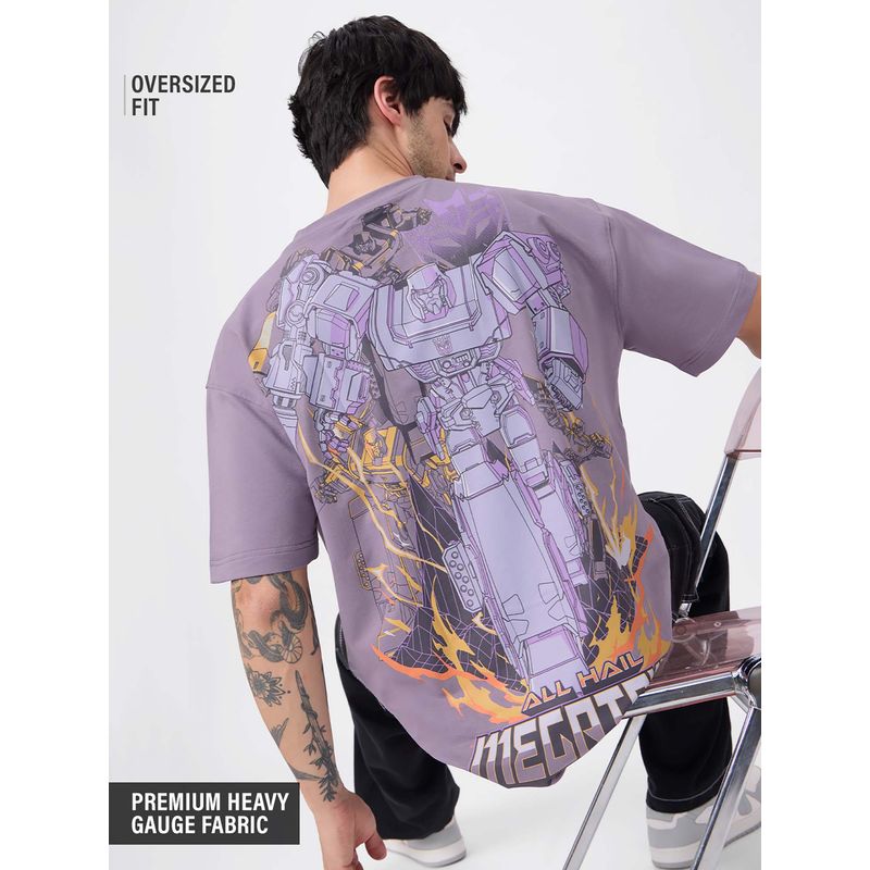 The Souled Store Megatron Men Oversized T-Shirt (XL)