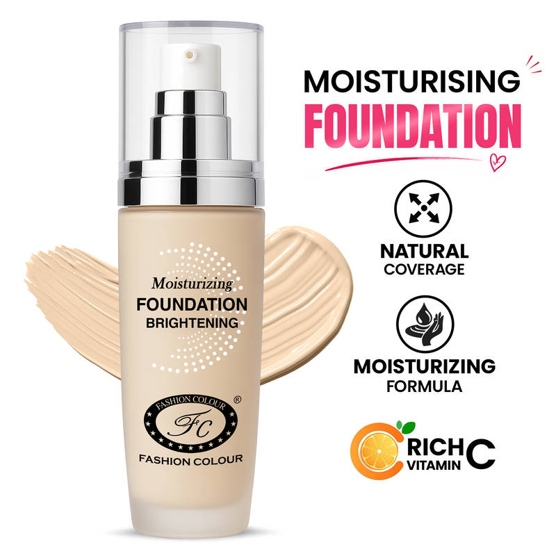 FASHION COLOUR Moisturing Whitening Foundation - Pearl White