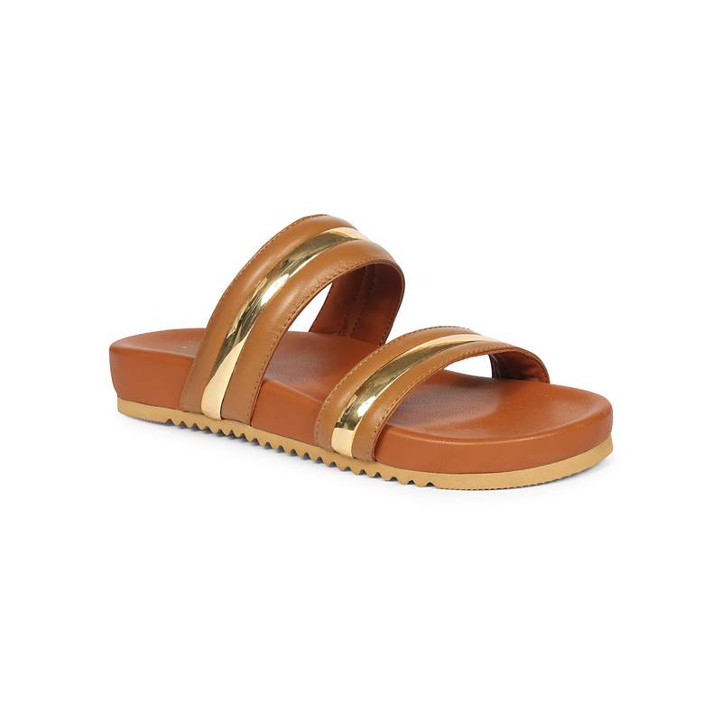Saint G Women Viviblu Tan Sandals (EURO 36)