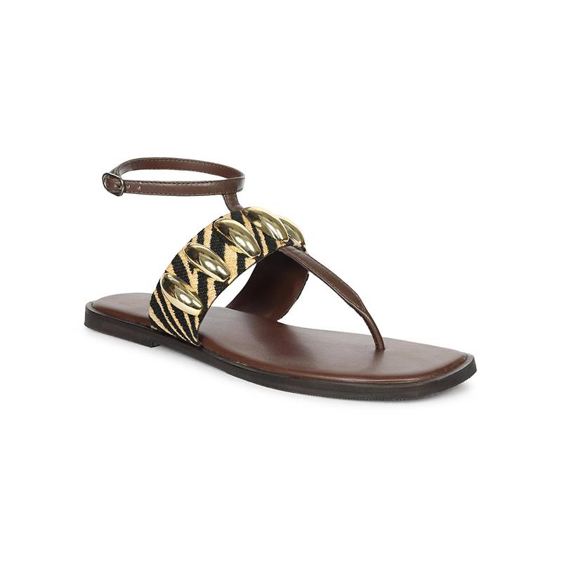 Saint G Women Viviblu Brown Sandals (EURO 36)
