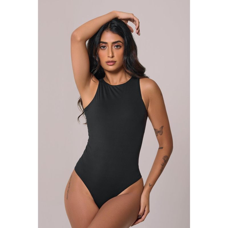 INVOGUE Sleeveless Bare Bodysuit - Black (XS)