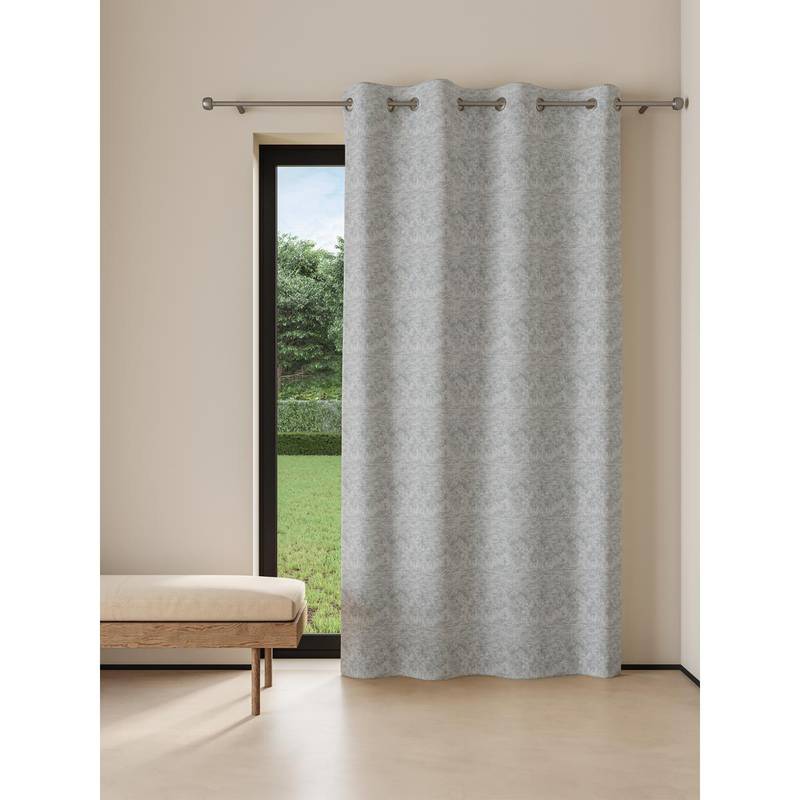 Ddecor Live Beautiful Readymade Eyelet Door Curtain, Grey (7 feet)