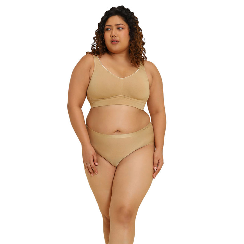 Van Heusen Women Plus Size & Wireless Minimizer Bra - Candied Ginger (38D)